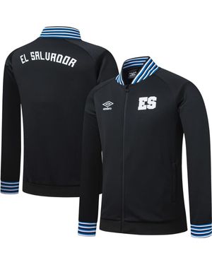 Umbro El Salvador National Team Presentation Raglan Full-Zip Jacket - Black