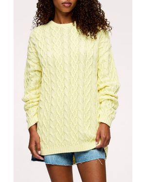 nuuds Sailing Cable Stitch Sweater - Yellow
