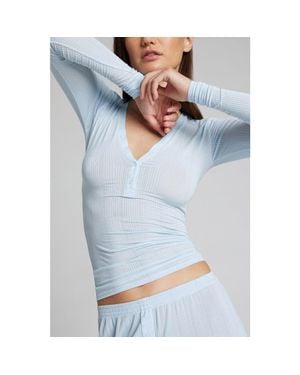 Negative Underwear Whipped Henley - Blue