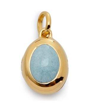 Monica Vinader Birthstone Locket Pendant - Blue