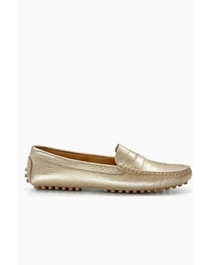 Menina Step Oporto Moccasin Loafer - White