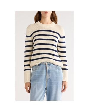 Rails Alise Stripe Crewneck Cotton Sweater - Multicolor