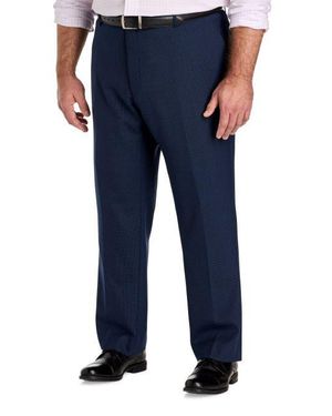 JV Reflex Big & Tall Textured Suit Pants V2 - Blue