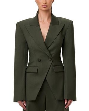 Naked Wardrobe Double Breasted Blazer - Green