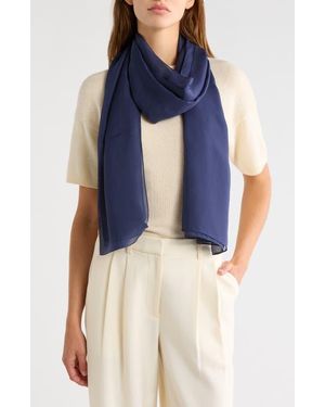 Nordstrom Silk Chiffon Wrap - Blue