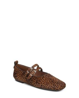 27 EDIT Naturalizer Dawn Genuine Calf Hair Mary Jane Flat - Brown