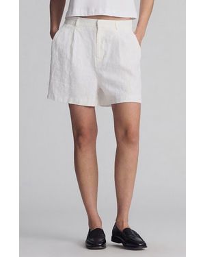 Mavi Woven Linen Shorts - White