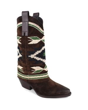 Zigi Azra Western Boot - Brown