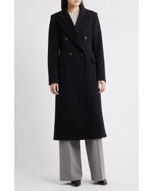 Fleurette Maxi Loro Piana Wool & Cashmere Coat - Black