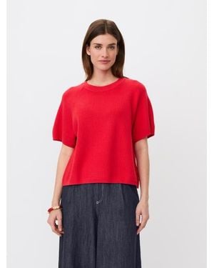 Masai Mafokimia Short Sleeve Knit Blouse - Red