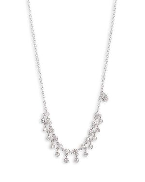Meira T Diamond Frontal Necklace - White