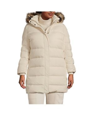 Lands' End Down Winter Coat - Natural