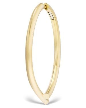 Tabayer Oera Knot Loop Hoop Earrings - Metallic