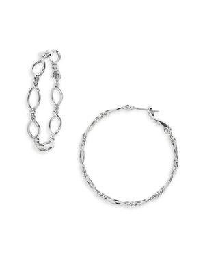 Nordstrom Twisted Figure 8 Hoop Earrings - Metallic