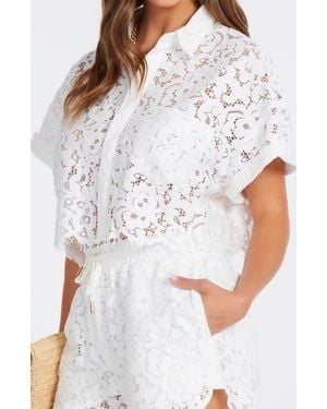 Bishop + Young Josephine Lace Top - White