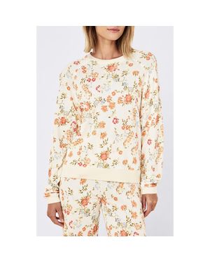 Papinelle Floral Cotton Sleep Top - Natural