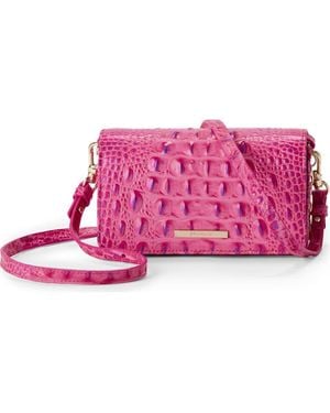 Brahmin Minuette Convertible Leather Crossbody Bag - Pink
