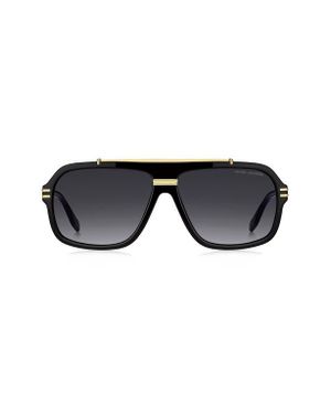 Marc Jacobs 58Mm Gradient Flat Top Rectangular Sunglasses - Black