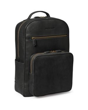 Johnston & Murphy Rhodes Leather Backpack - Black