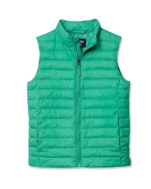 Lands' End Kids Insulated Down Alternative Thermoplume Vest - Green