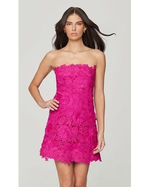 Generation Love Lydia 3D Lace Dress - Pink