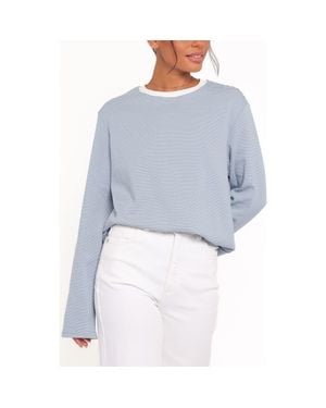 Petal & Pup Ruva Stripe Long Sleeve T-Shirt - Blue