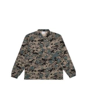 STUDENTS Gunnison Long Sleeve Cotton Zip Polo - Multicolor