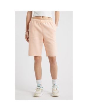 BP. Long Fleece Sweat Shorts - Natural