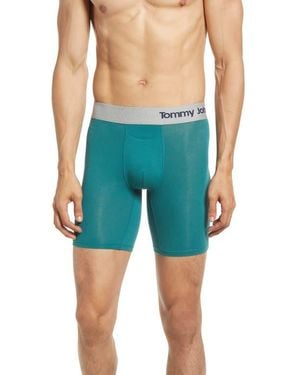 Tommy John Cool Cotton Blend Boxer Briefs - Blue