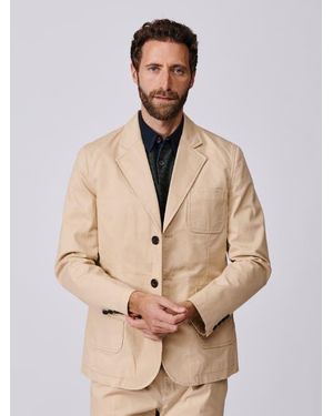 aubi Mareham Patch Pocket Blazer - Natural