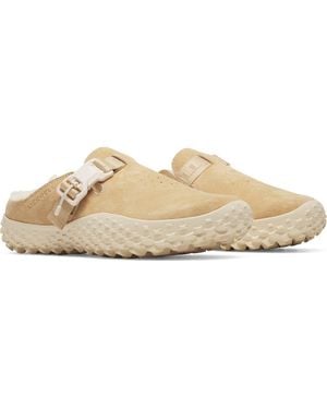 Merrell Wrapt Cozy Faux Shearling Lined Mule - Natural