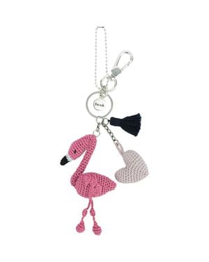 The Sak Yarnicharmz Hand Crochet Dangle - Pink