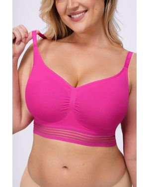 Shapellx Wireless Full Coverage Seamless Bra - Pink