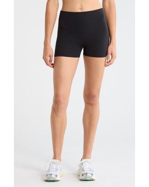 Zella Luxe Lite High Waist Shorty Shorts - Blue