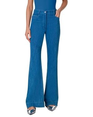 Akris Punto Courtney Bootcut Jeans - Blue