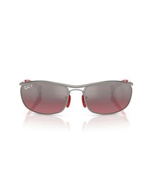 Ray-Ban X Ferrari 62Mm Polarized Oversize Oval Sunglasses - Multicolor