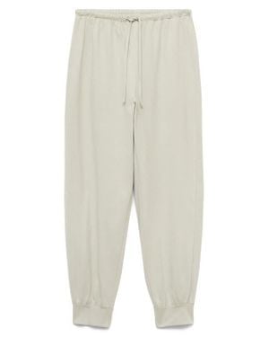 Mango Tapered Cotton Sweatpants - White