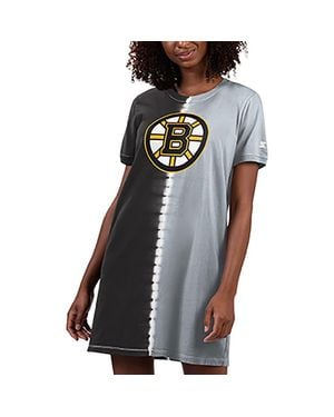 Starter Boston Bruins Ace Tie-Dye Sneaker Dress - Black