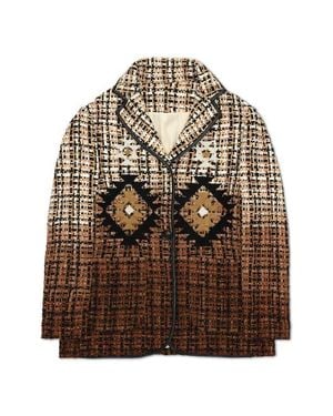 Fortela Indian Inspired Blazer - Brown
