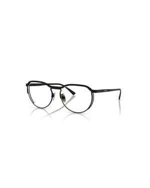 Ferrari 55Mm Oval Optical Glasses - Black