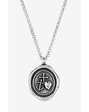 Dower & Hall Hope Talisman Necklace - White