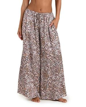 Sunshine 79 Paradise Heat Beach Cover-Up Pants - Brown