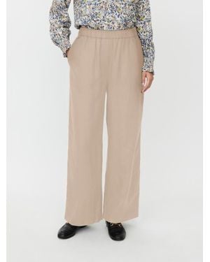 Masai Maparino Linen Wide Leg Pants - Natural