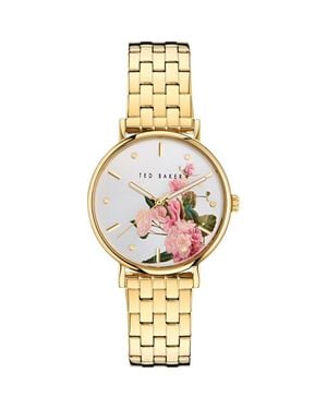 Ted Baker Floral Bracelet Watch - Metallic