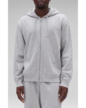 Reigning Champ Midweight Terry Standard Full Zip Hoodie - Gray