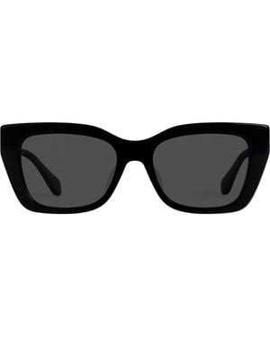 Mohala Eyewear Kai 55Mm Cat Eye Polarized Sunglasses - Black