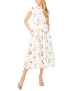 Ted Baker Riley Drop Shoulder Belted Maxi Dress - White