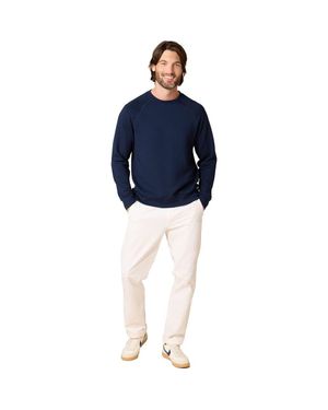 Softies Dreamtech Athleisure Raglan Crew Neck - Blue