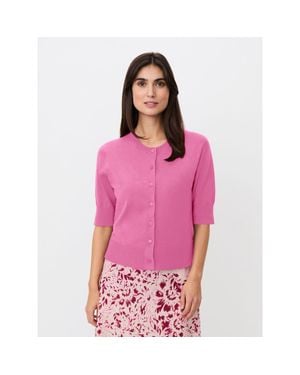 Masai Malopus Half-Sleeve Knitted Cardigan - Pink
