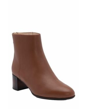 ABEO Plaza Back Zip Boot - Brown